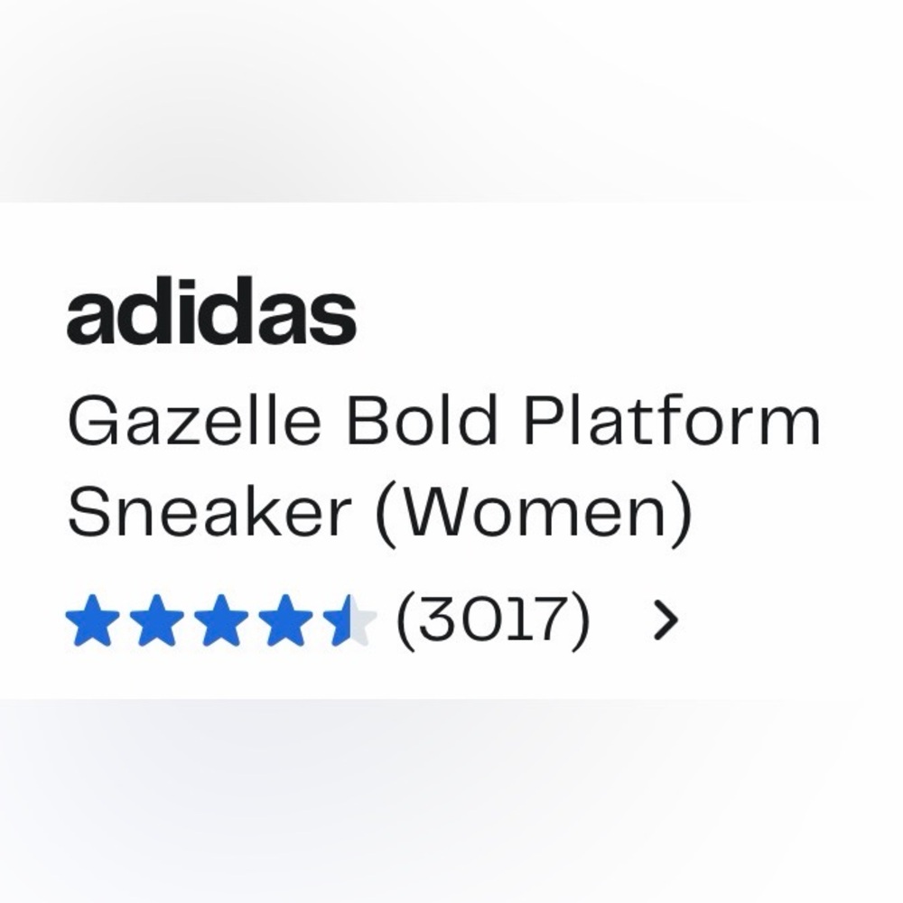 Adidas Women's Gazelle Bold Platform Sneaker in Light Gray (NWOB) - Picture 9 of 10